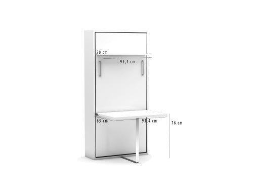 1101 Opklapbed Happy met bureau 90 x 190 - afbeelding 4