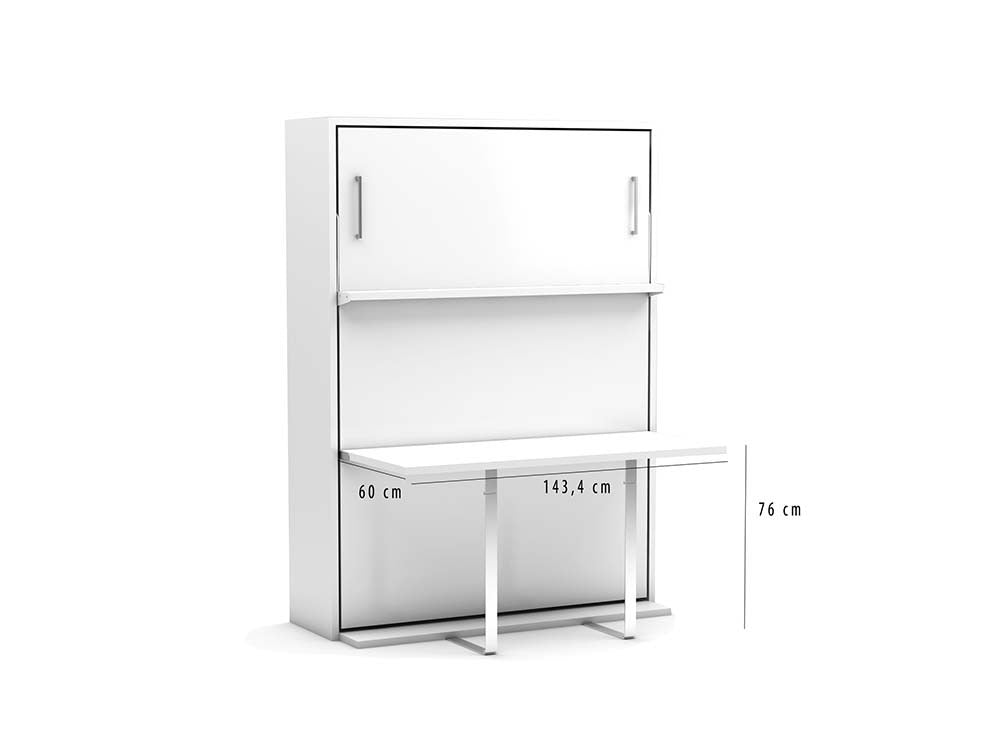 1111 Opklapbed Loft met bureau 140 x 190 - afbeelding 5