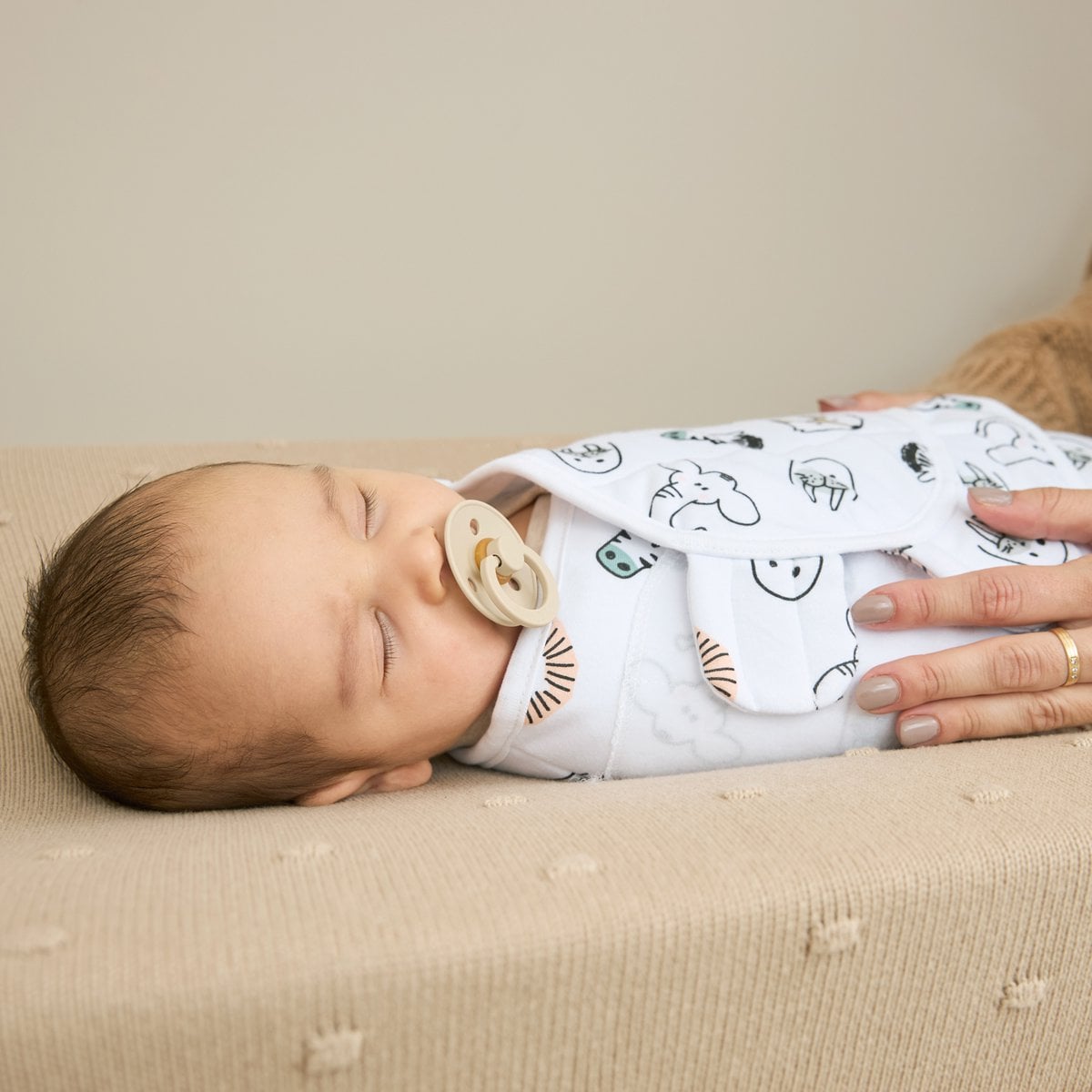 Meyco Baby Inbakerdoek gevoerd Animal Multicolour foto 4
