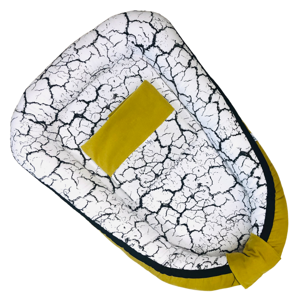 Mauties Mama Babynest MM CHIC Marble - okergeel