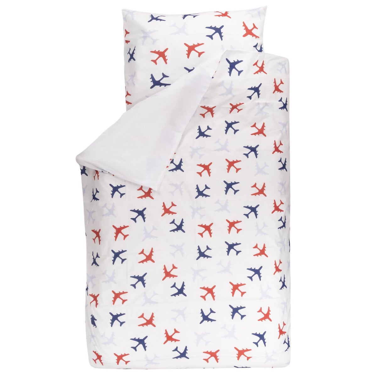 BINK Bedding Dekbedovertrek Planes blauw 120x150
