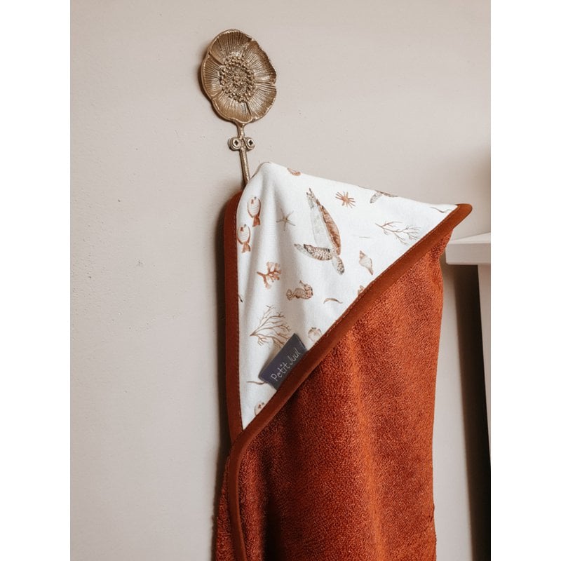 Petit Juul Badcape Oceaan - Red