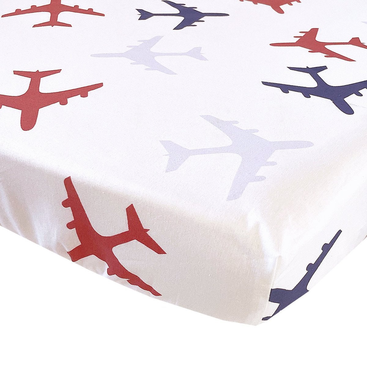 BINK Bedding Hoeslaken Planes blauw 70x150