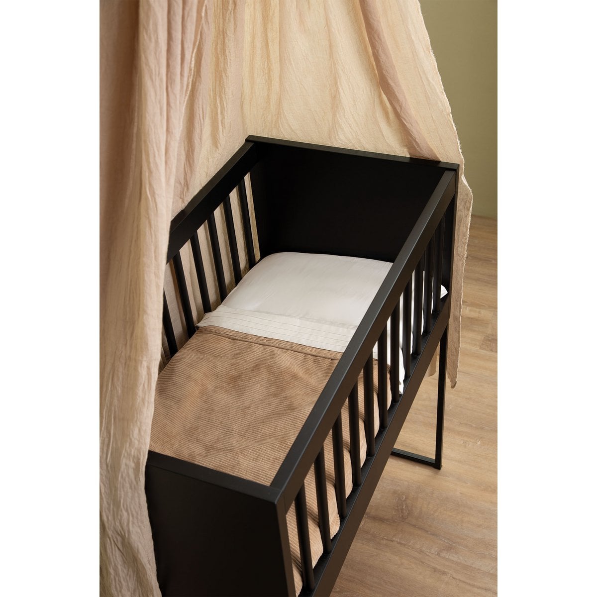 Witlof for Kids Tuck-inn deken wieg 40x80cm velvet rib Soft Sand foto 6