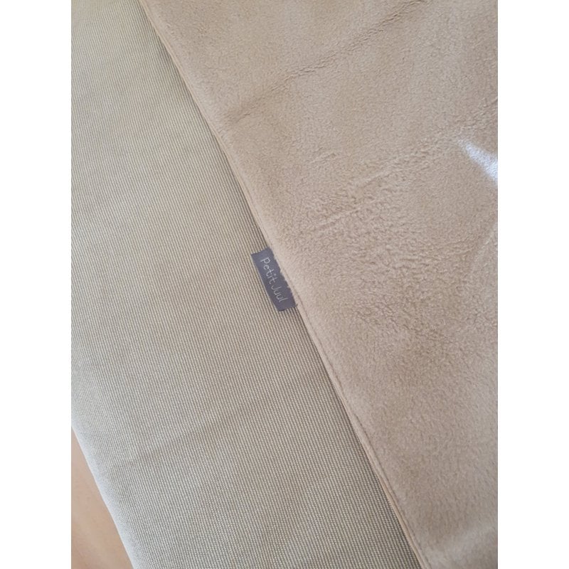 Petit Juul Ledikantdeken - mini rib beige