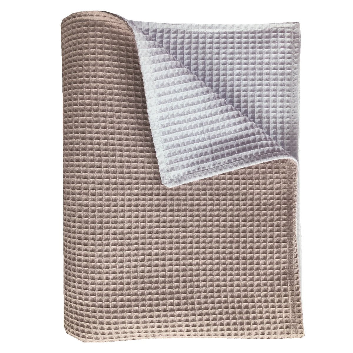 BINK Bedding Ledikantdeken Pique dubbelzijdig zand/wit 100x150