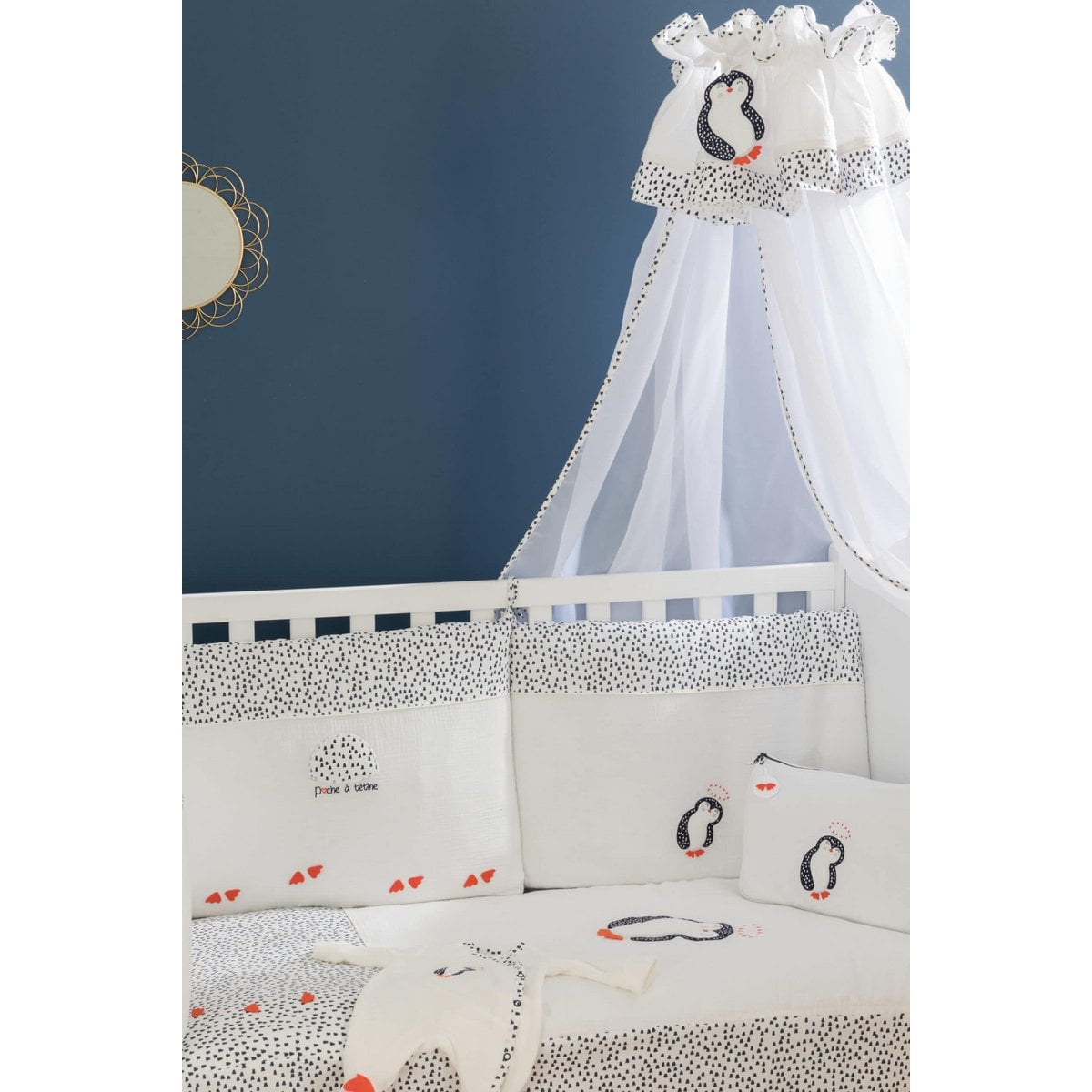 Maison Nougatine Witte Pinguïn Bedhemel
