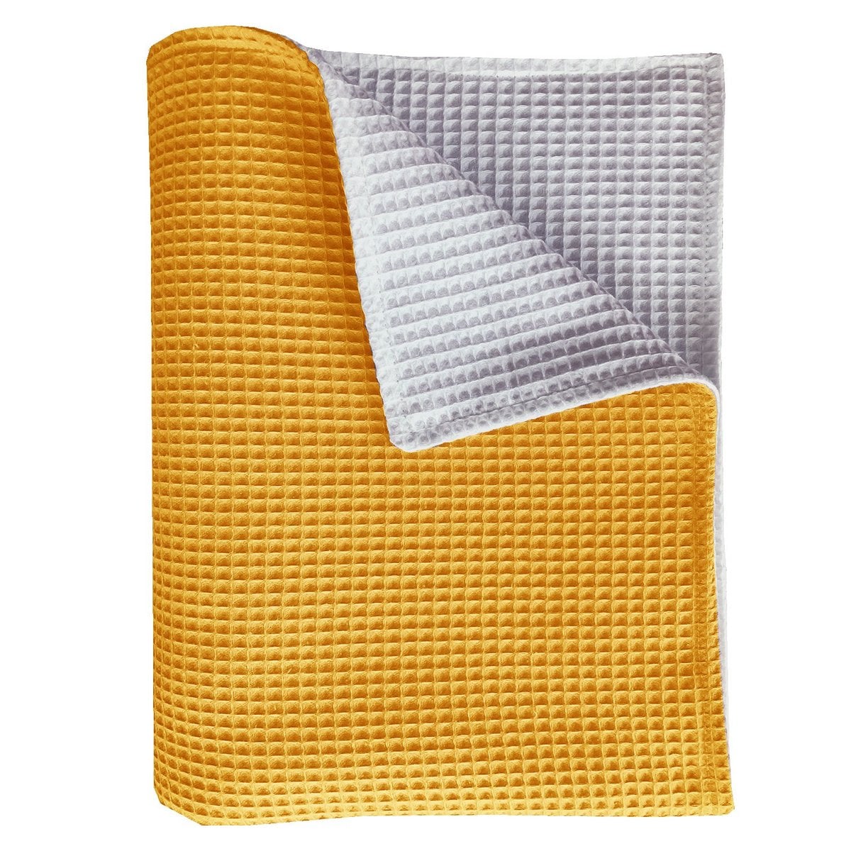 BINK Bedding Wiegdeken Pique dubbelzijdig oker/wit 75x100