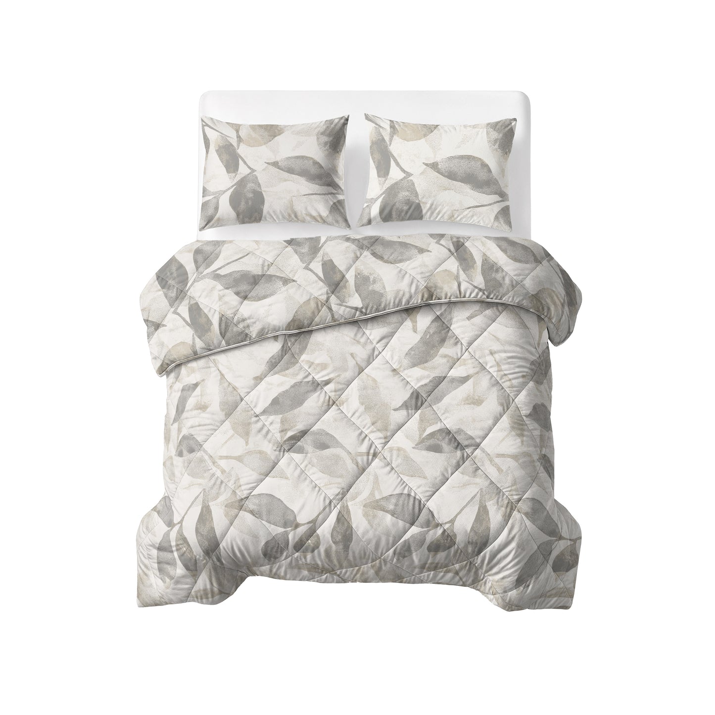 Lazy Dekbed Katoen Misty Beige/Grijs
