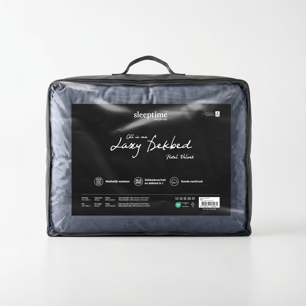 Sleeptime Lazy Dekbed Hotel Velvet Navy – afbeelding 9
