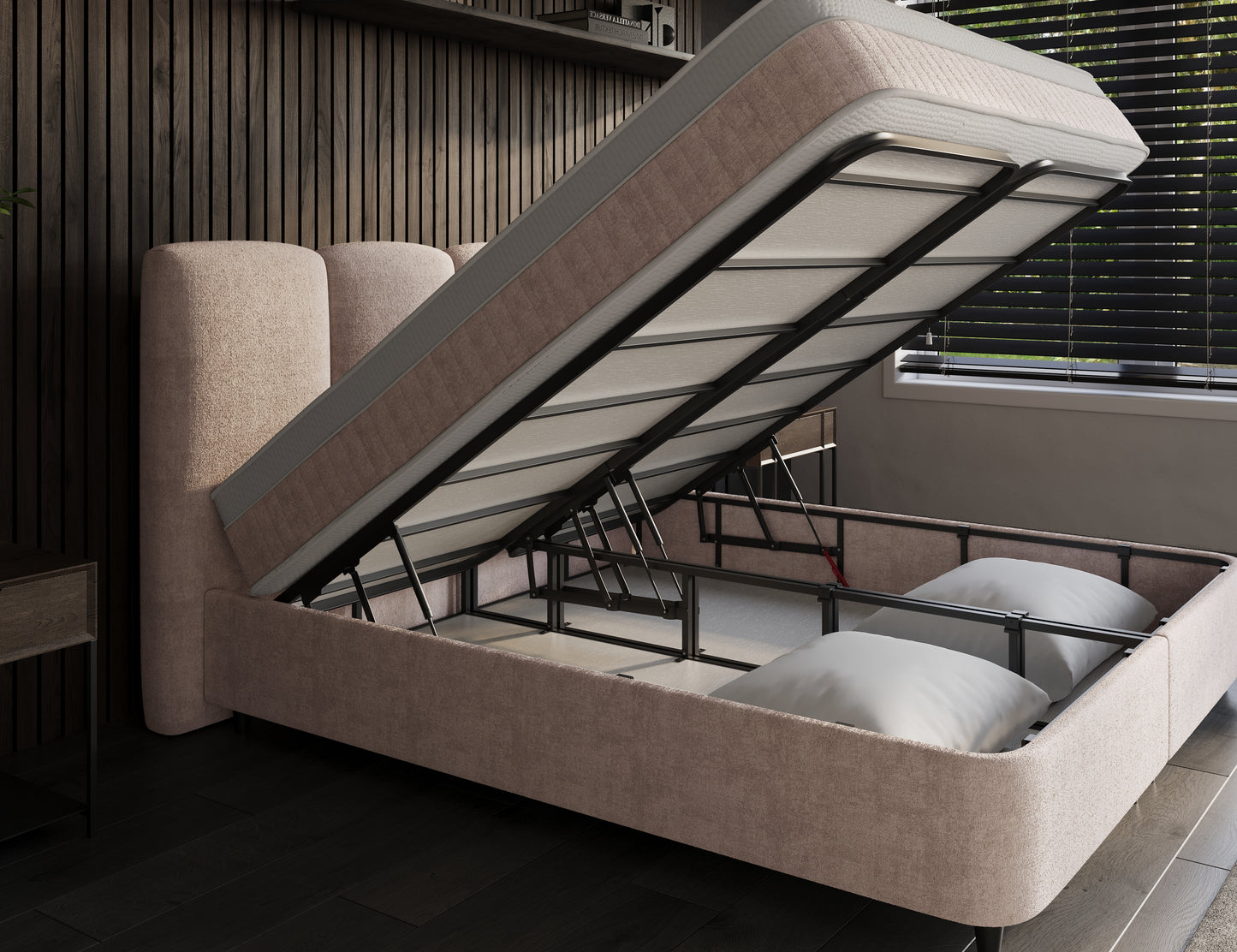 Opbergboxspring Allure Taupe