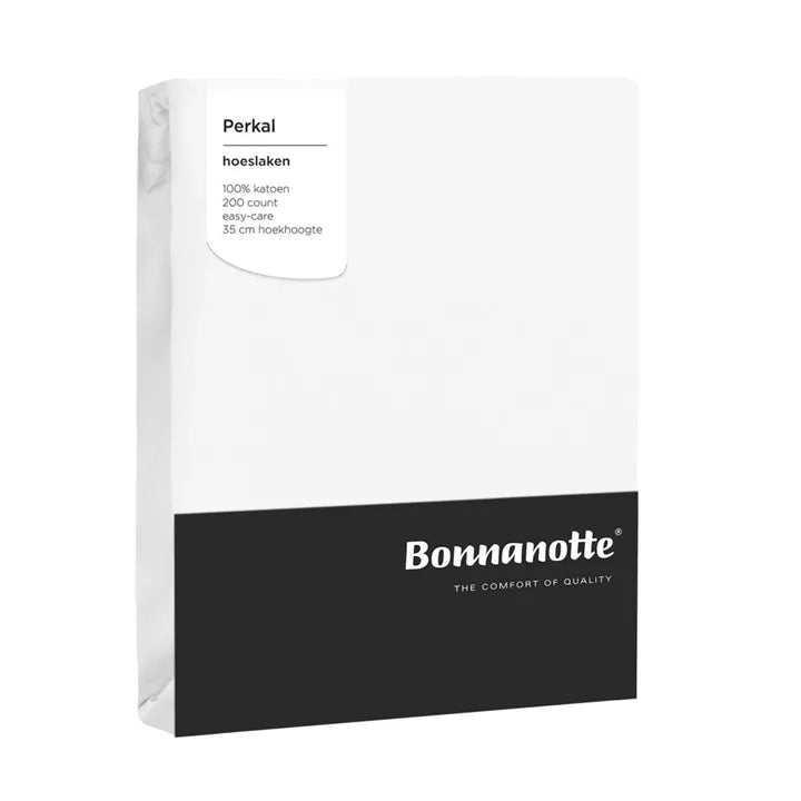 Bonnanotte Perkal Hoeslaken – hoekhoogte 35 cm
