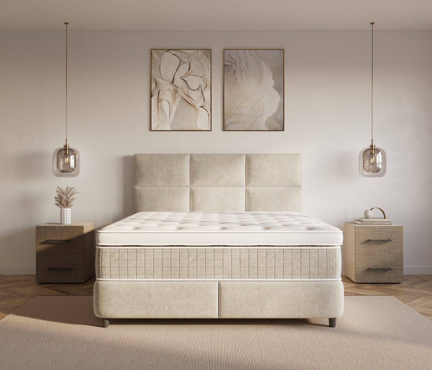 Dreamhouse Verdo Boxspring met Opbergruimte Beige