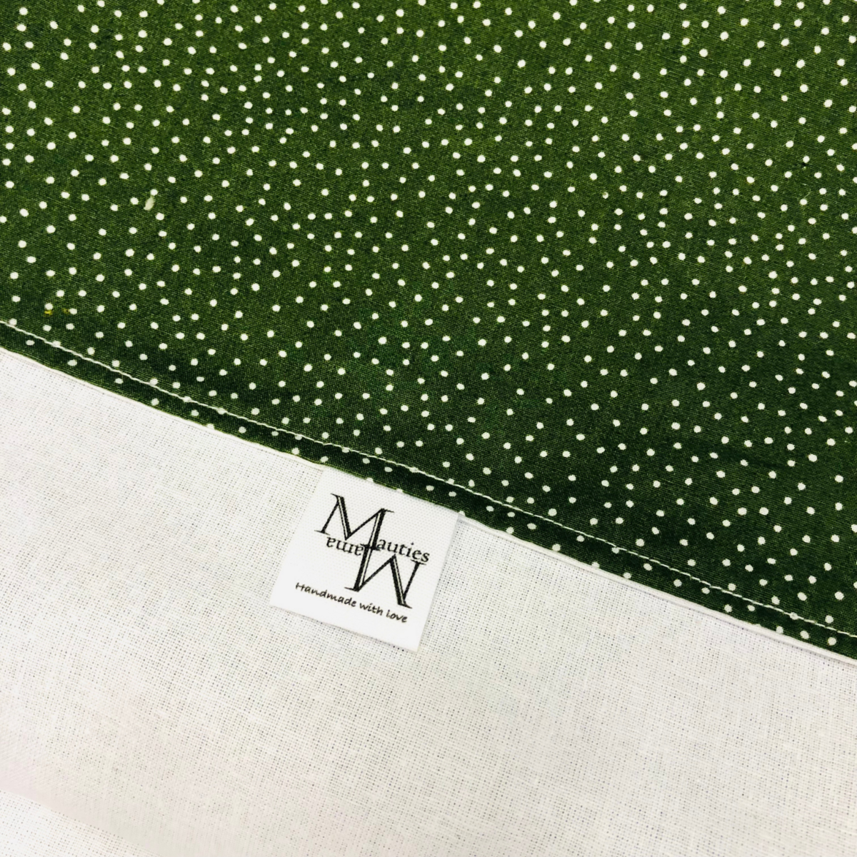 Mauties Mama Babynest groen stipje - met RITS foto 3