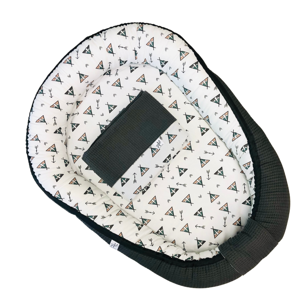 Mauties Mama Babynestje Tipi antraciet
