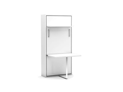 Opklapbed maat 90 x 190, verticaal, kleur wit