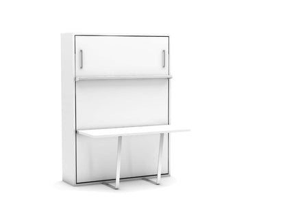 Opklapbed maat 140 x 190, verticaal, kleur wit