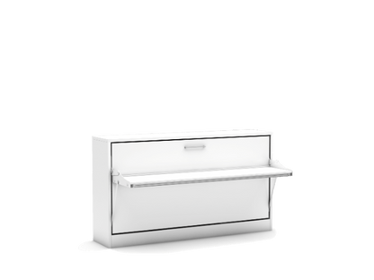 Bedkast maat 90 x 190, horizontaal, kleur wit