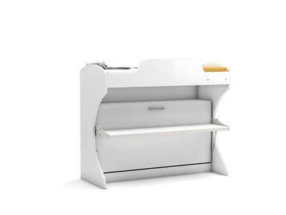 Opklapbed stapelbed, maat 90 x 190 met bureau