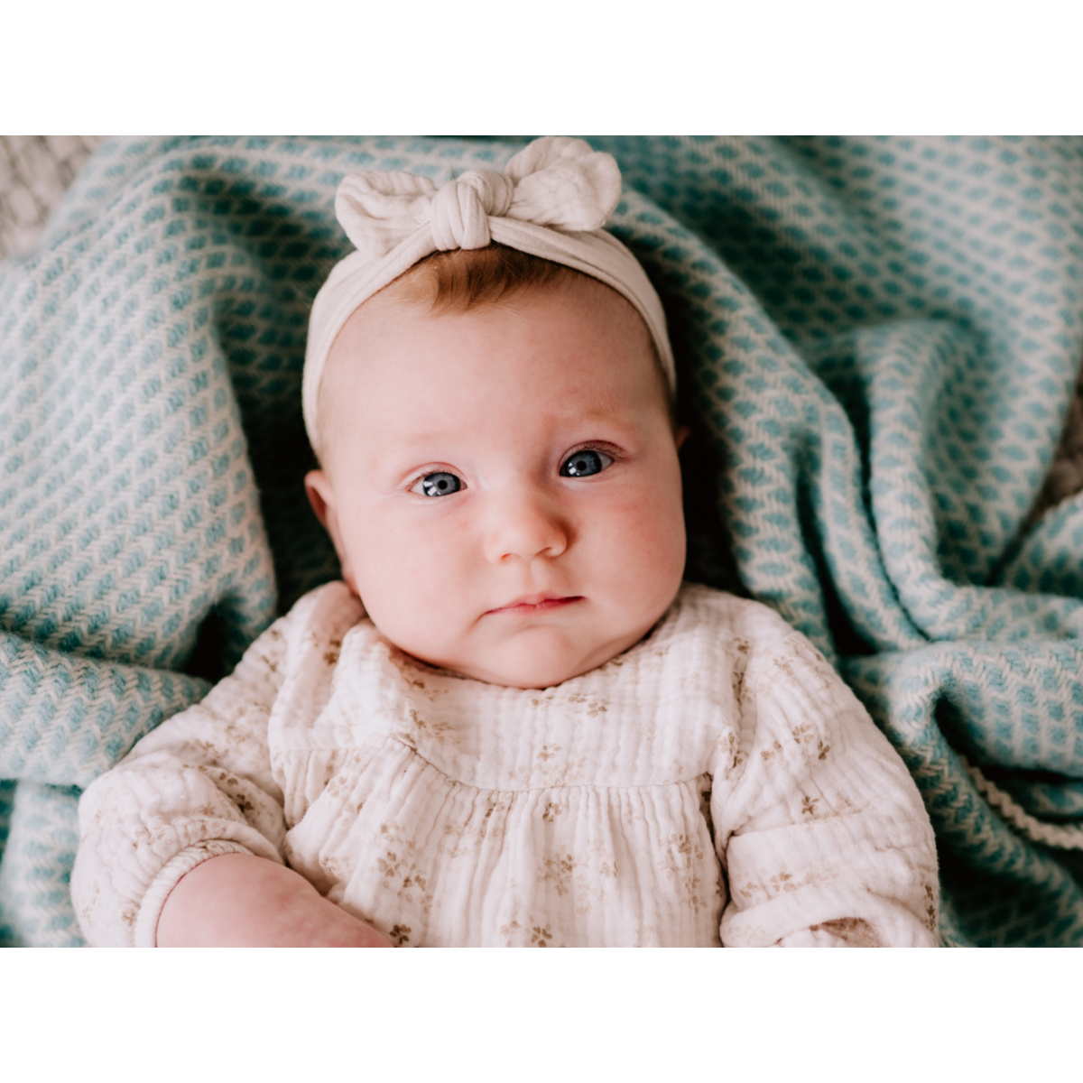 Pure Baby Love Wiegdeken wol - Mint foto 2