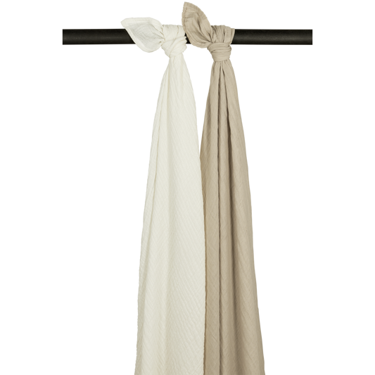 Meyco Baby Hydrofiele doeken pre-washed Offwhite/Sand