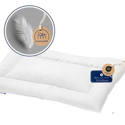 Nordic Coast Company Plat babykussen 60x40 - ideaal als eerste kussen