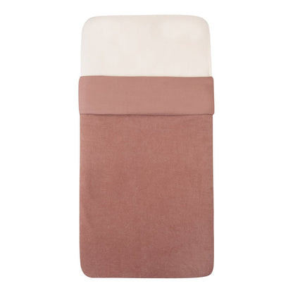Witlof for Kids Tuck-inn deken wieg 40x80cm velvet rib Dusty Pink