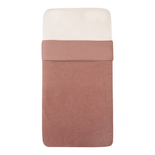 Witlof for Kids Tuck-inn deken wieg 40x80cm velvet rib Dusty Pink