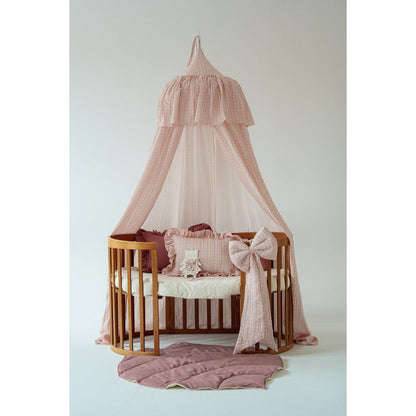 Moi Mili Mousseline kinderkamerhemel met ruche "Vintage stijl" foto 4