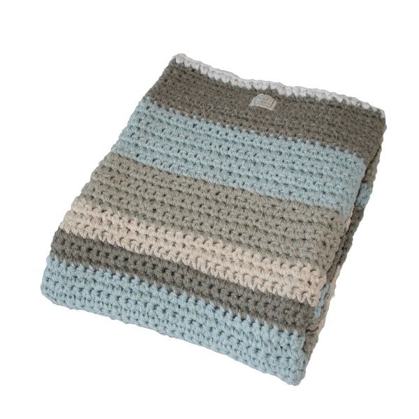 Fair and Cute Ledikantdeken mixed light blue - Mamas 4 Mamas