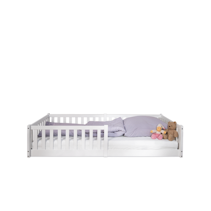 tiSsi Vloerbed / huisbed Enno 90x200 cm Beech White incl. Opt. Dak foto 2
