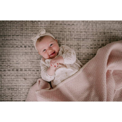 Pure Baby Love Ledikantdeken wol - Zacht roze
