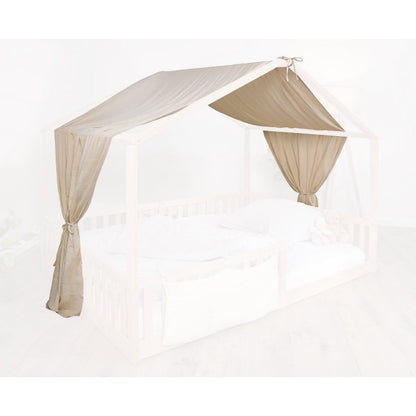 tiSsi Luifel mosselin voor huisbedden 120-140x200 cm crème
