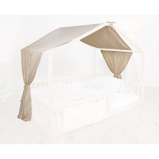 tiSsi Luifel mosselin voor huisbedden 120-140x200 cm crème