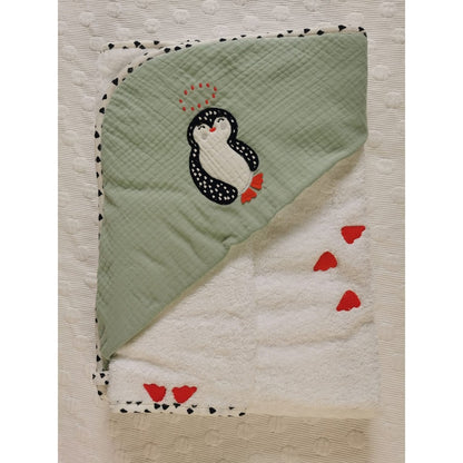 Maison Nougatine Groene Pinguïn Badjas