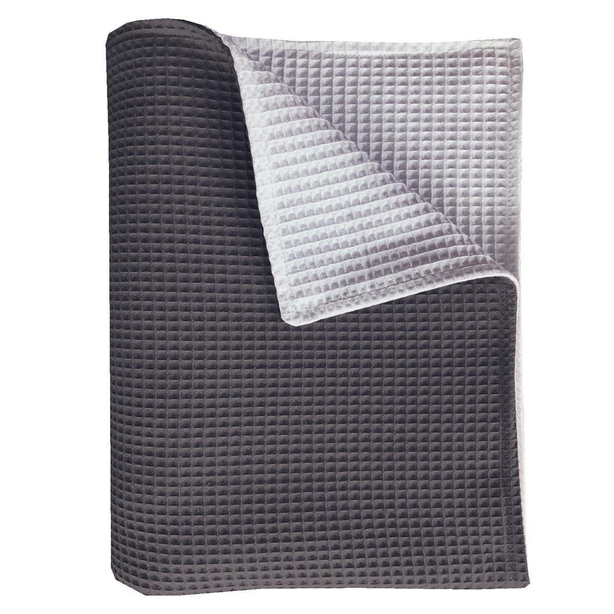 BINK Bedding Ledikantdeken Pique dubbelzijdig antra/wit 100x150