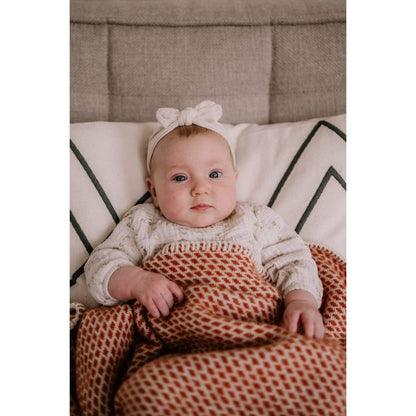 Pure Baby Love Ledikantdeken wol - Terracotta