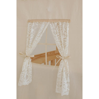 Moi Mili Luifel boven bed in de vorm van een huis "Boho", babywieghuis, decoratie voor jongenskamer, gepersonaliseerde babyhuizen, boho kamerdecor foto 4