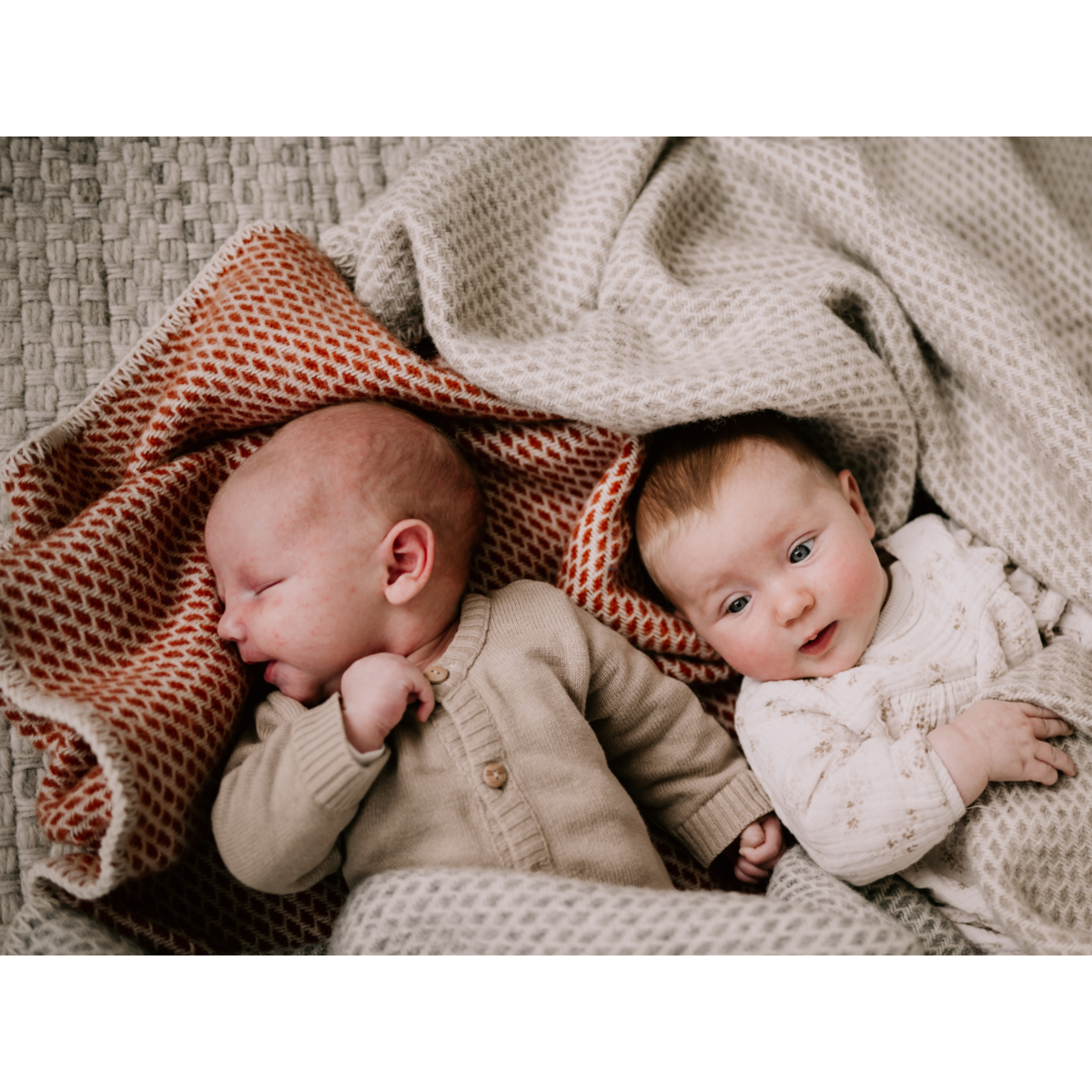 Pure Baby Love Ledikantdeken wol - Terracotta foto 2