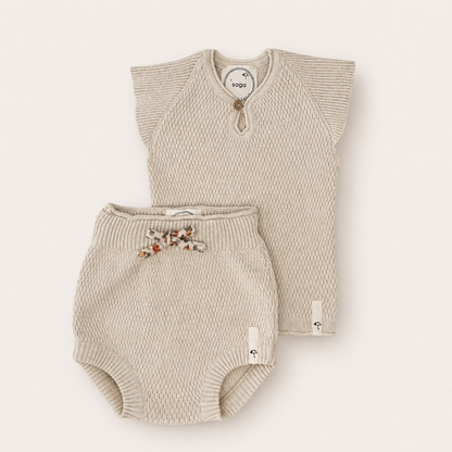 Saga Copenhagen Baby Geschenkdoos - Slijtage - Ivoor - Biologisch Katoen foto 2