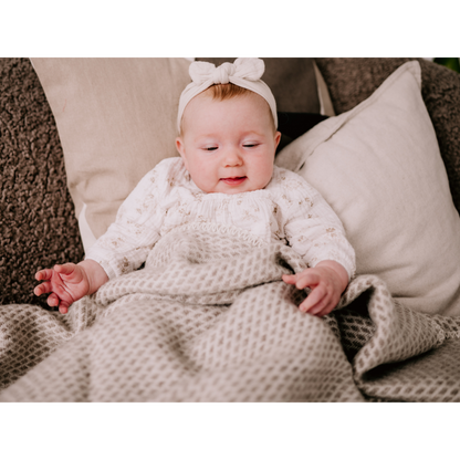 Pure Baby Love Ledikantdeken wol - Taupe foto 2