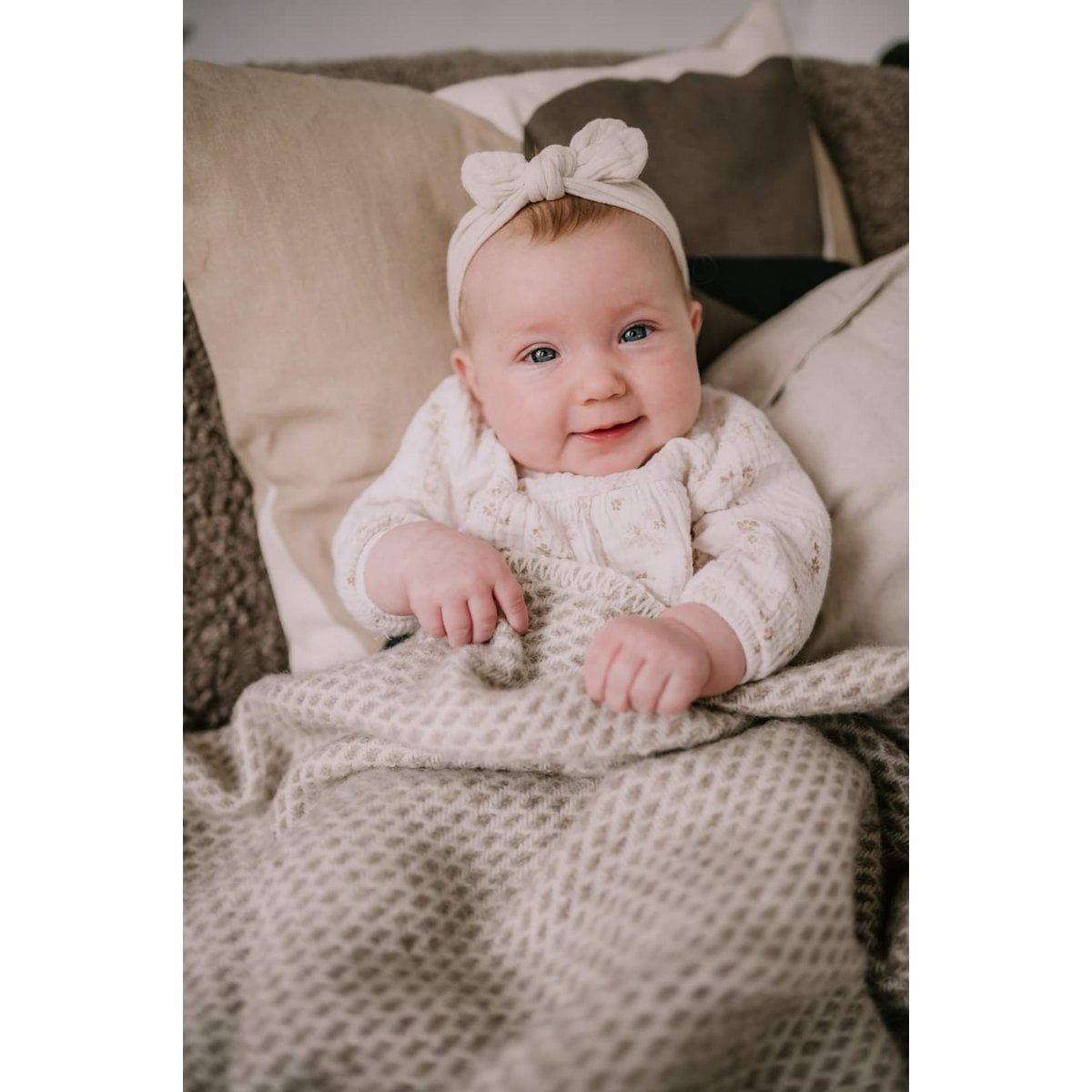 Pure Baby Love Ledikantdeken wol - Taupe