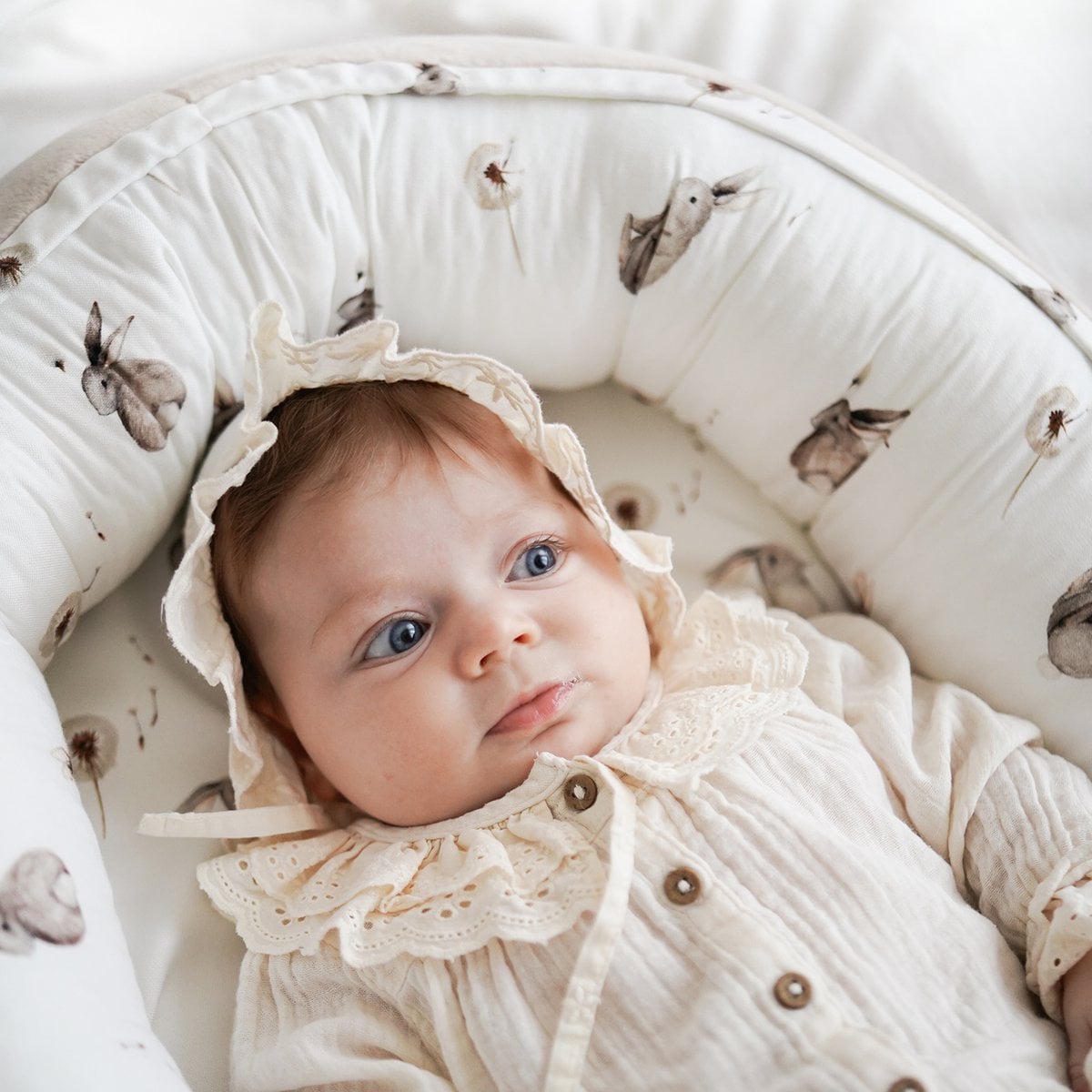 Maylily Bamboe babynest - Konijntjes - beige foto 4