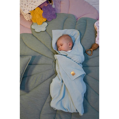 Moi Mili Mousseline baby swaddle deken "Cream" foto 5
