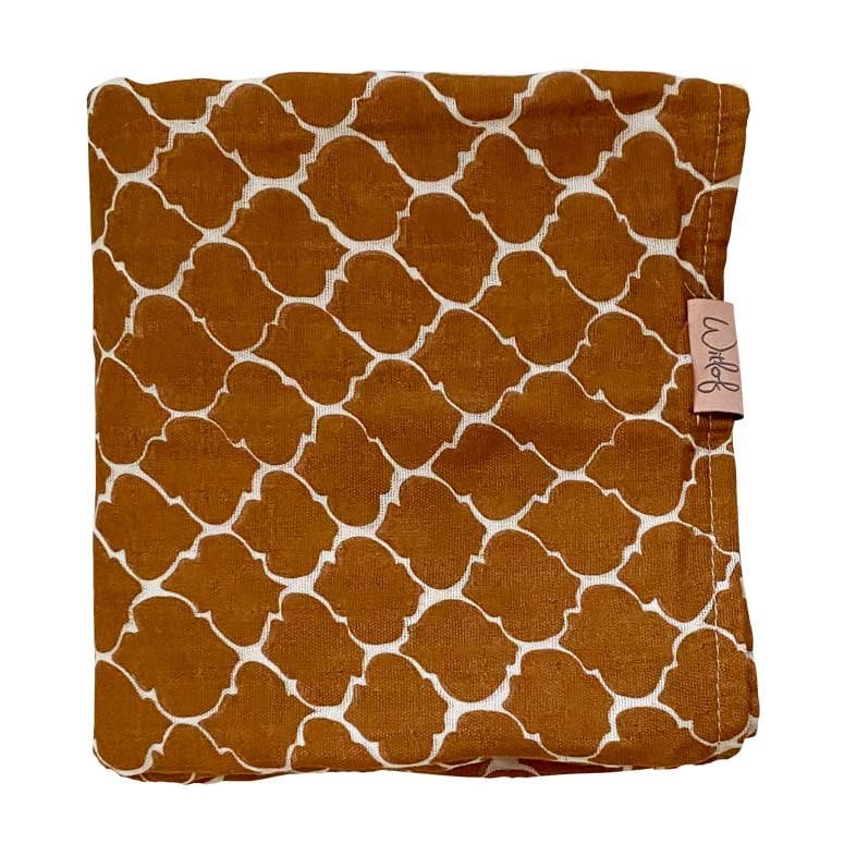 Witlof for Kids Swaddle/hydrofiele doek 120x120 Once Upon a Dream Hazel Brown