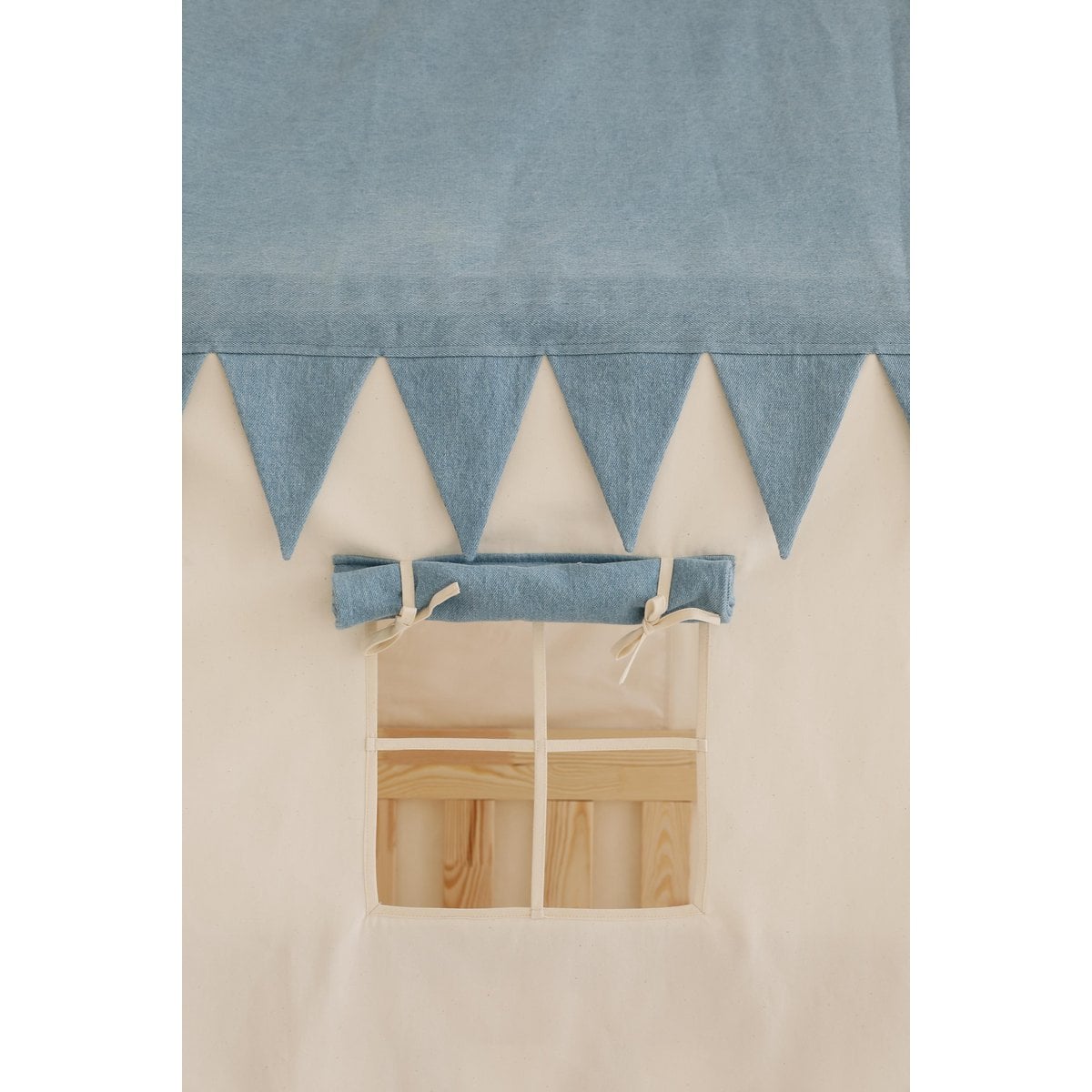 Moi Mili Luifel boven bed in de vorm van een huis "Jeans", babywieghuis, decoratie voor jongenskamer, gepersonaliseerde babyhuizen baldakijn foto 5