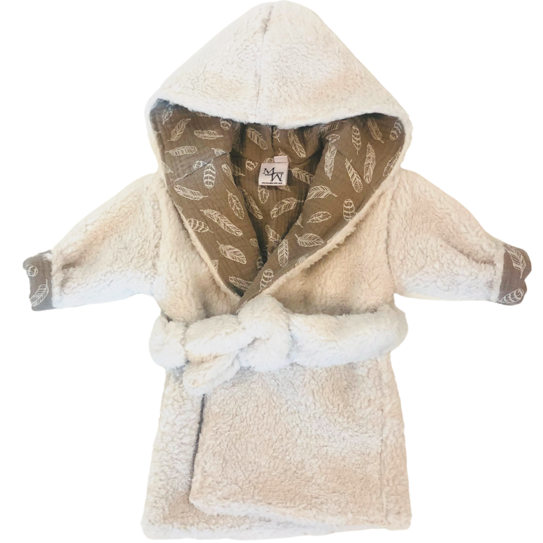 Mauties Mama Badjas - Teddy - Veren taupe