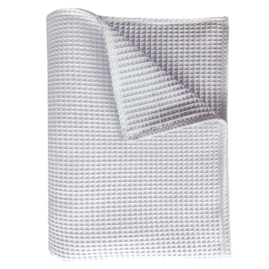 BINK Bedding Ledikantdeken Pique dubbelzijdig wit/wit 100x150