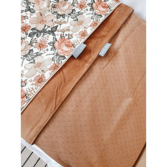 Petit Juul Ledikantdeken - Pointelle orange/caramel
