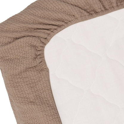 Witlof for Kids Tuck-inn deken wieg 40x80cm waves Urban Taupe foto 3
